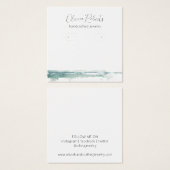 Moderne Sierlijke Hoepel Oorbellen Displaykaart Vierkante Visitekaartjes (Voorkant /achterkant)