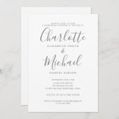 Moderne Signature Oefendiner Kaart (Voorkant / Achterkant)