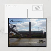 moderne silhouet briefkaart (Voorkant / Achterkant)