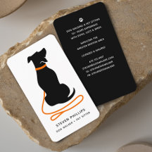 Moderne Silhouet Hond Uitlaten Hondenoppas