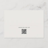 Moderne Silhouette Hond Uitlaten QR Code Bedankkaart (Achterkant)
