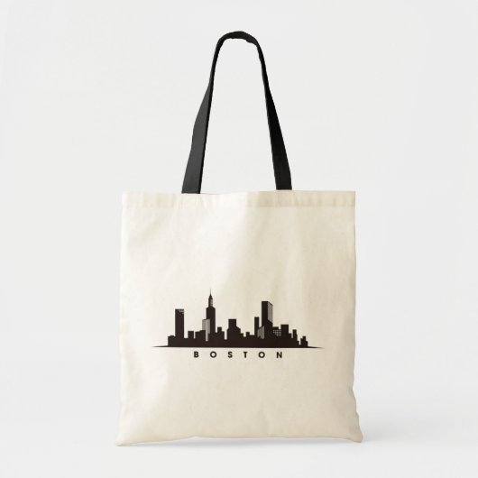 Moderne Silhouette van de Stad Geschenk | Boston S Tote Bag (Voorkant)