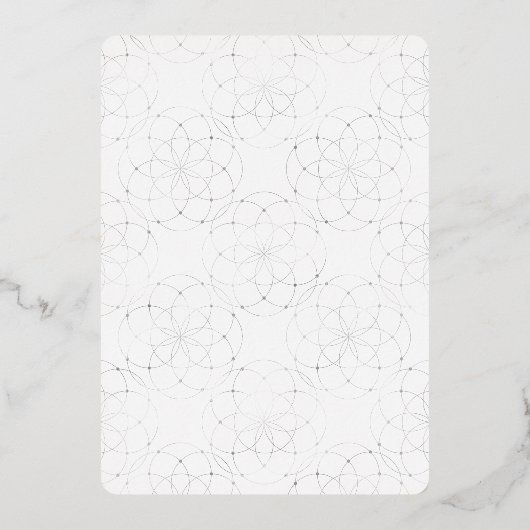 Moderne Silver Butterfly Script Afstuderen Foto Folie Uitnodiging (Achterkant)