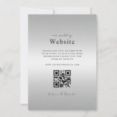 Moderne Silver Code QR van de Gradiënt allen in Éé Kaart (Achterkant)