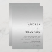 Moderne Silver Code QR van de Gradiënt allen in Éé Kaart (Voorkant / Achterkant)