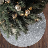 Moderne Silver Glitter Sparkles Kerstboom Rok