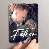 Moderne simpel voor vader Ik hou van je vaders dag Magneet