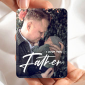 Moderne simpel voor vader Ik hou van je vaders dag Magneet