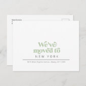 Moderne simpele aankondiging van briefkaart (Voorkant / Achterkant)