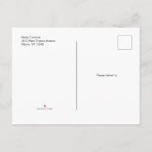 Moderne simpele aankondiging van briefkaart (Achterkant)