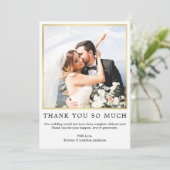 Moderne simpele foto van zo veel goud bedankkaart (Staand voorkant)