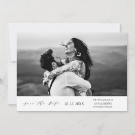 Moderne simpele foto Wedding Save The Date