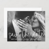 Moderne simpele fotowedstrijd bespaart de datum (Voorkant / Achterkant)