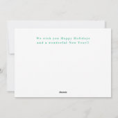 Moderne simpele Kerstmis foto kerstkaart (Achterkant)