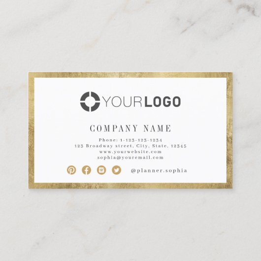 Moderne, simpele nepprofessionele grensarbeider visitekaartje (Achterkant)