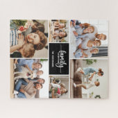 Moderne simpele Script Familie Foto Legpuzzel (Horizontaal)