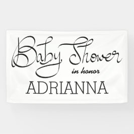 Moderne Simple Baby shower Typografie Spandoek