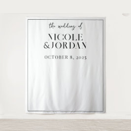 Moderne Simple Chic Wedding Backdrop Wandkleed