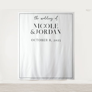 Moderne Simple Chic Wedding Backdrop Wandkleed