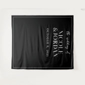 Moderne Simple Chic Wedding Backdrop Wandkleed (Voorkant (horizontaal))