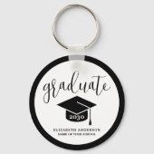Moderne Simple Class of 2023 Afstuderen Afstuderen Sleutelhanger (Voorkant)