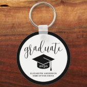 Moderne Simple Class of 2023 Afstuderen Afstuderen Sleutelhanger (Voorkant)