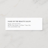 Moderne Simple Cool White Scissor Grey Hair Stylis Mini Visitekaartje (Achterkant)