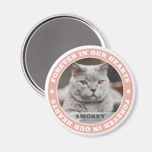 Moderne Simple Custom Pet Photo Sympathie Keepomwi Magneet (Voorkant / Achterkant)