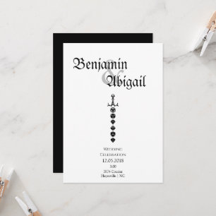 Moderne Simple Dice Sword Dragons Gamer Kaart