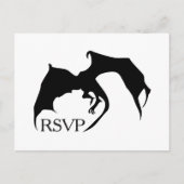 Moderne Simple Dragon Medieval Geek RSVP-kaart Uitnodiging Briefkaart (Voorkant)