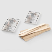 Moderne Simple Elegant Script Photo Wedding Progra Handwaaier (Niet-gemonteerd)