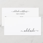 Moderne Simple Hair Stylist Script Cadeaucertifica (Voorkant / Achterkant)