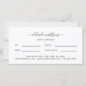 Moderne Simple Hair Stylist Script Cadeaucertifica (Achterkant)
