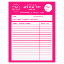 Moderne Simple Magenta voegt Logo toe | Veilingbod