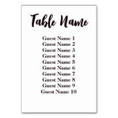 Moderne Simple Minimalist Wedding Table Name Kaart (Voorkant)