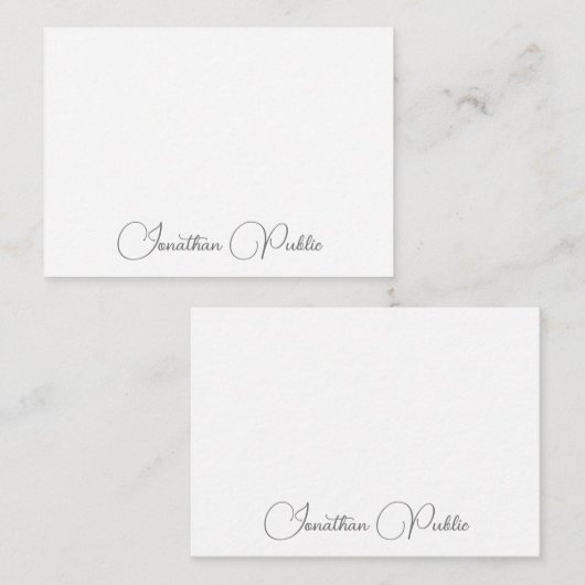Moderne Simple Names Sjabloon Typografie Script (Voorkant / Achterkant)