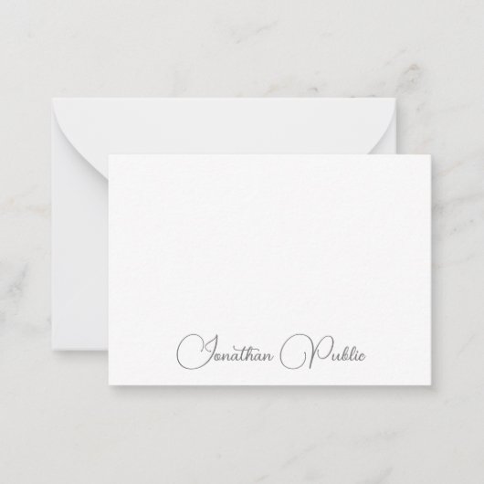 Moderne Simple Names Sjabloon Typografie Script (Voorkant)