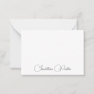 Moderne Simple Names Sjabloon Typografie Script