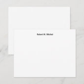 Moderne Simple Note Kaart Notitiekaartje (Voorkant / Achterkant)