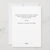 Moderne Simple Photo Collage Minimal Holiday Kaart (Achterkant)