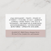 Moderne Simple Photo QR Notary Signing Loan Agent Visitekaartje (Achterkant)