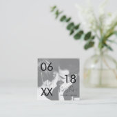 Moderne Simple Photo Wedding RSVP Enclosure Kaart (Staand voorkant)