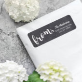 Moderne Simple Plain Typography Calligraphy Script Etiket