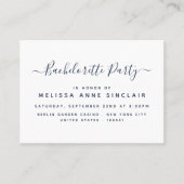 Moderne Simple Script Bachelorette Party Ticket (Voorkant)