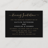 Moderne Simple Script Evening Event Ticket nodigt  (Voorkant)