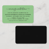 Moderne Simple Script Evening Event Ticket nodigt  (Voorkant / Achterkant)