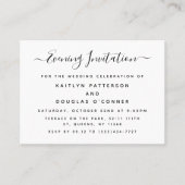 Moderne Simple Script Evening Event Ticket nodigt (Voorkant)