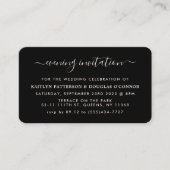 Moderne Simple Script Evening Event Ticket nodigt  (Voorkant)