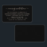 Moderne Simple Script Evening Event Ticket nodigt<br><div class="desc">Modern Simple Script Evening Event Ticket Invitations,  ideaal voor een stijlvolle huwelijksfeest.</div>