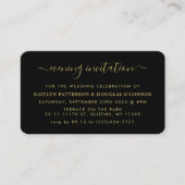 Moderne Simple Script Evening Event Ticket nodigt  (Voorkant)